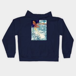 CAMOUFLAGE OF A  MERMAID" Kids Hoodie